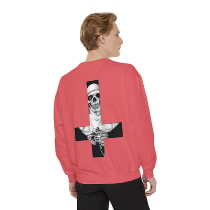 Nun Skull [1st Edition] Unisex Garment-Dyed Sweatshirt