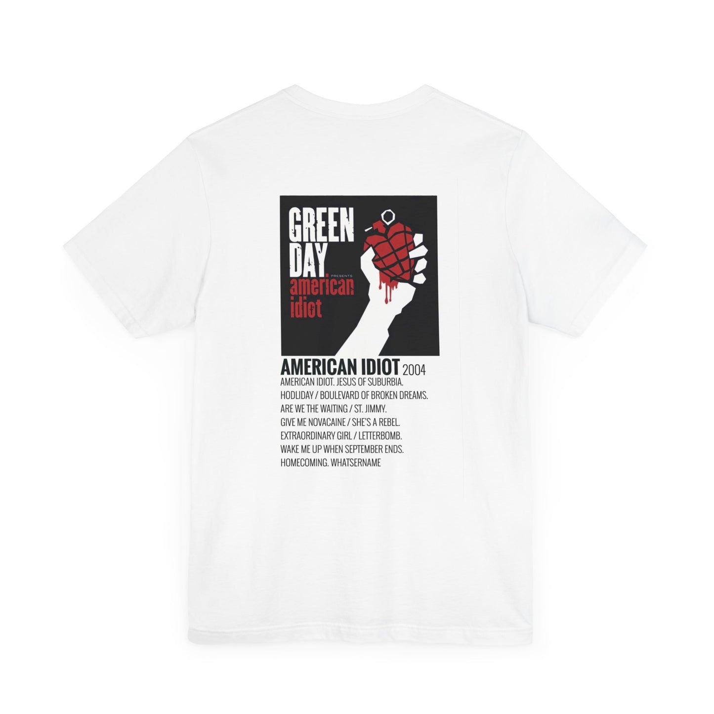 American Idiot by Green Day - 2004 Unisex Jersey Short Sleeve Tee