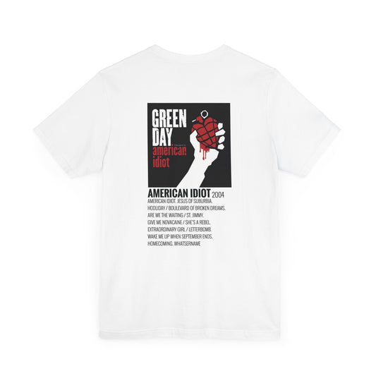 American Idiot by Green Day - 2004 Unisex Jersey Short Sleeve Tee