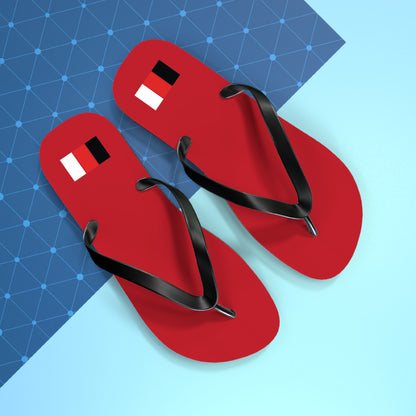 SNOBkill Unisex Flip Flops [Red Edition]