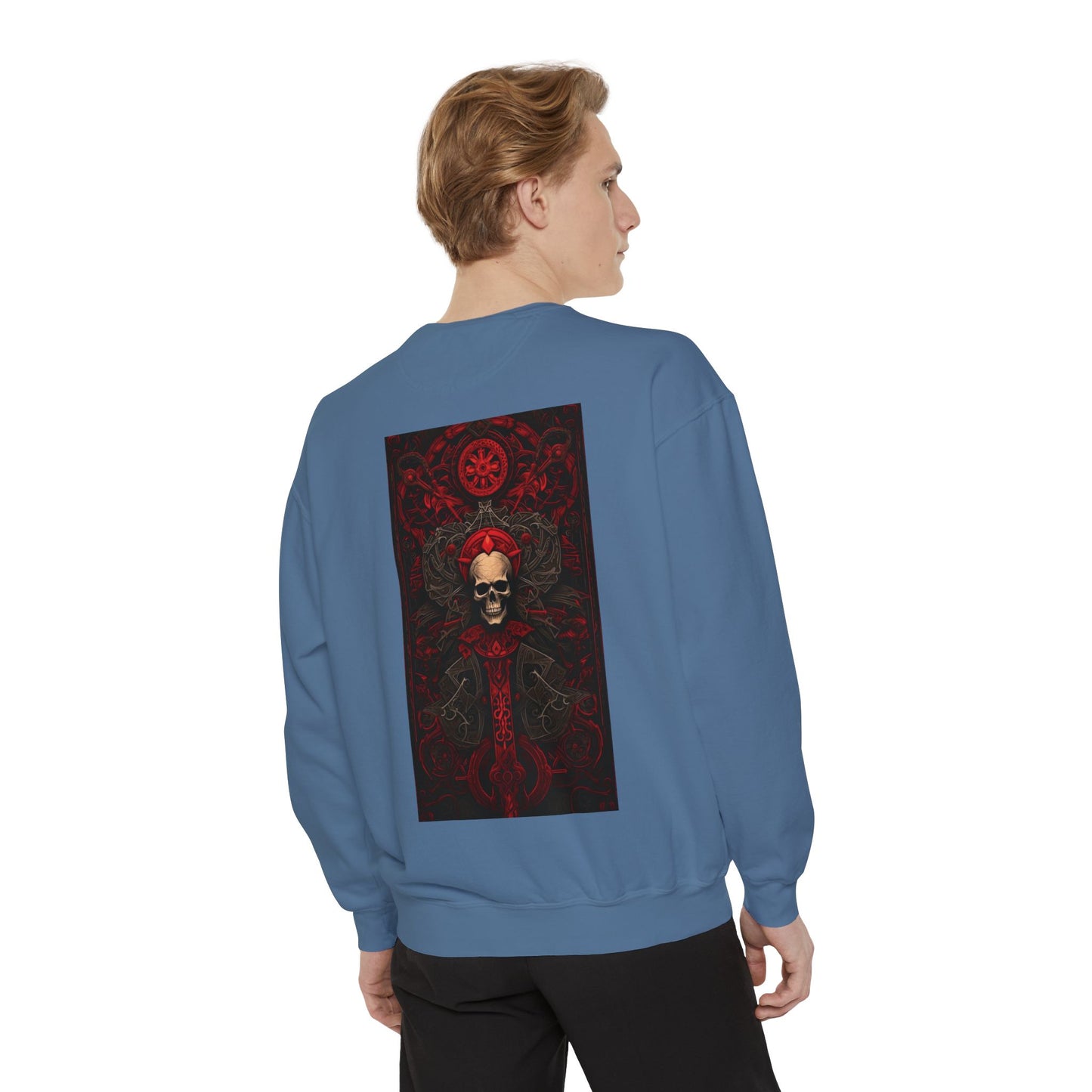 Red Gate Lock Unisex Garment-Dyed Sweatshirt