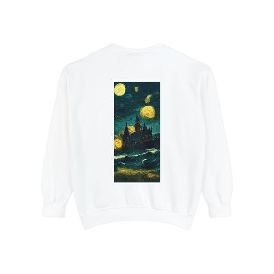 Starry Night Hogwarts Unisex Garment-Dyed Sweatshirt