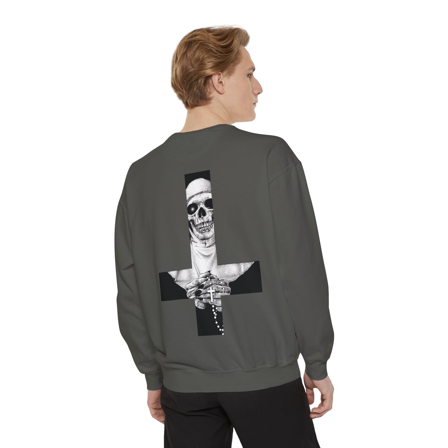 Nun Skull [1st Edition] Unisex Garment-Dyed Sweatshirt