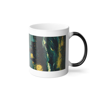 Starry Night Hogwarts Color Morphing Mug, 11oz