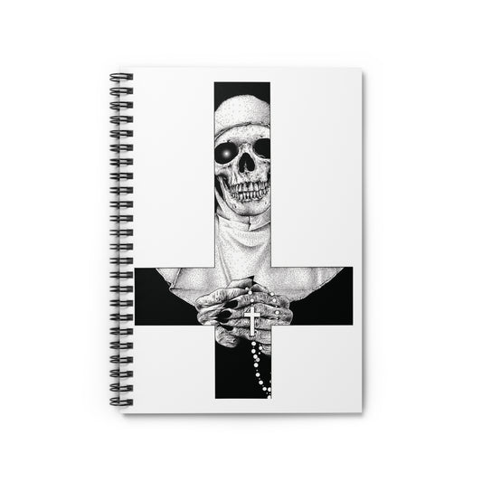 Nun Skull [1st Edition] Spiral Notebook - Ruled Line