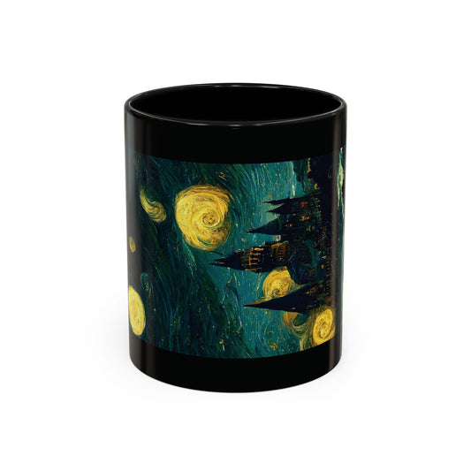 Starry Night Hogwarts Accent Coffee Mug, 11oz