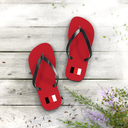 SNOBkill Unisex Flip Flops [Red Edition]