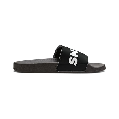 SNOBkill Men's PU Slide Sandals [Black Strap Edition]