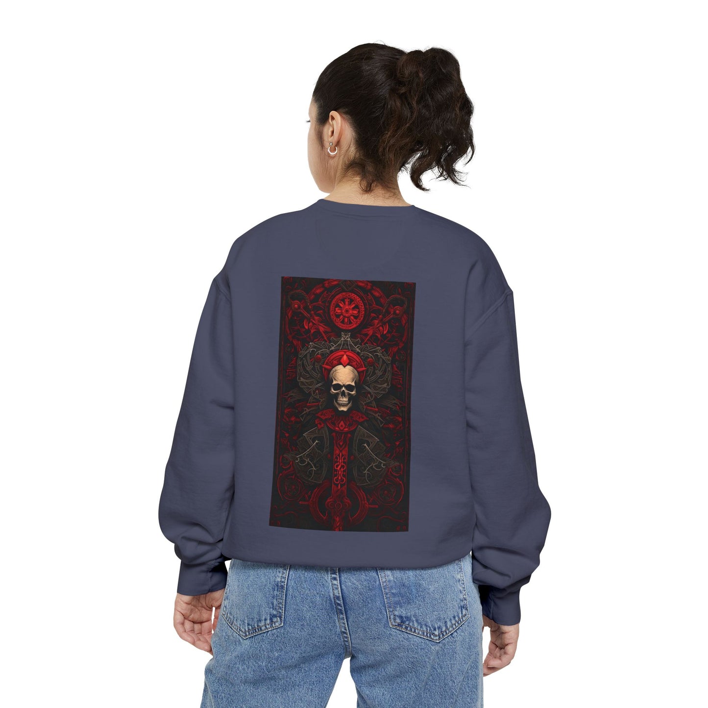 Red Gate Lock Unisex Garment-Dyed Sweatshirt