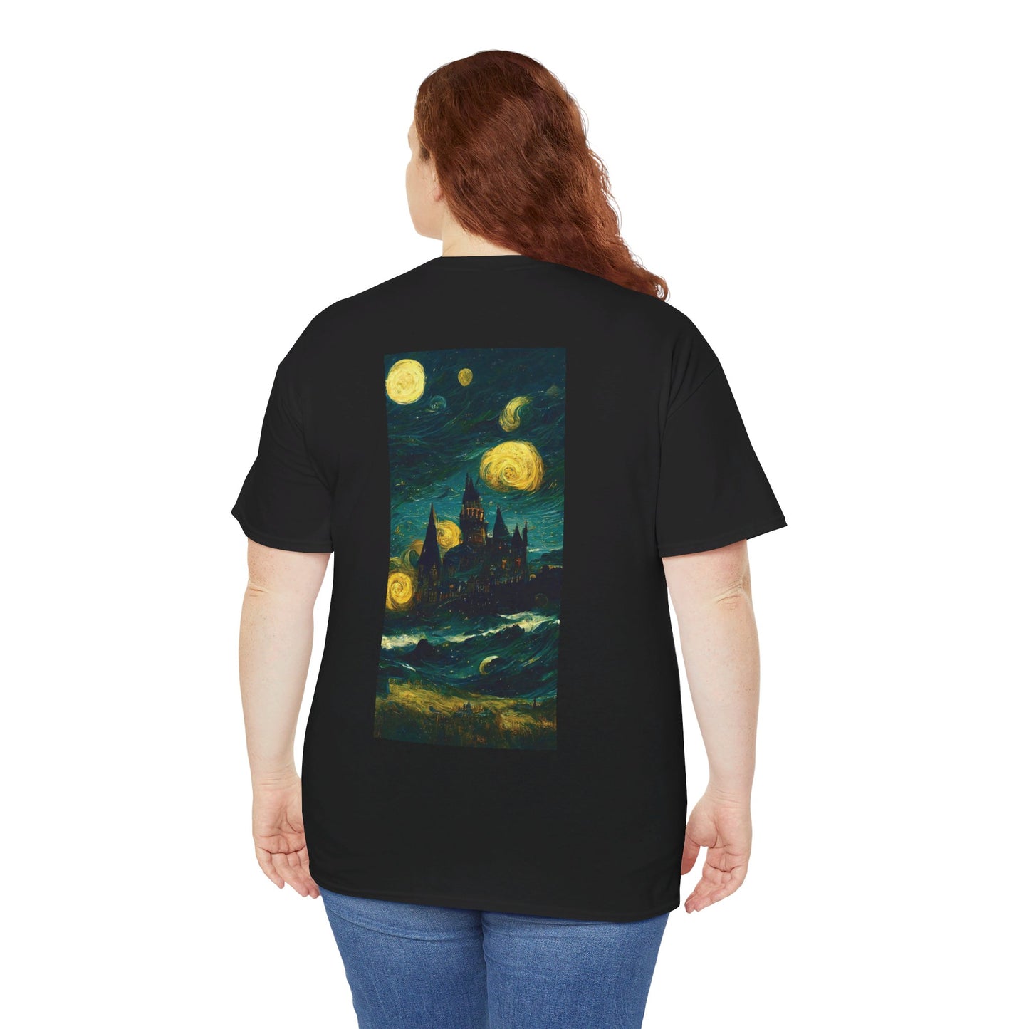 Starry Night Hogwarts Unisex Heavy Cotton Tee