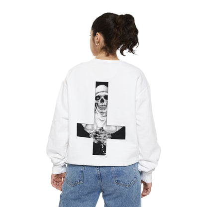 Nun Skull [1st Edition] Unisex Garment-Dyed Sweatshirt