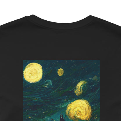 Starry Night Hogwarts Unisex Jersey Short Sleeve Tee