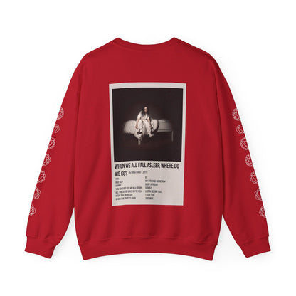 WHEN WE ALL FALL ASLEEP, WHERE DO WE GO? by Billie Eilish - 2019 Unisex Heavy Blend™ Crewneck Sweatshirt