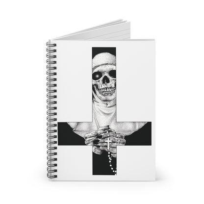 Nun Skull [1st Edition] Spiral Notebook - Ruled Line