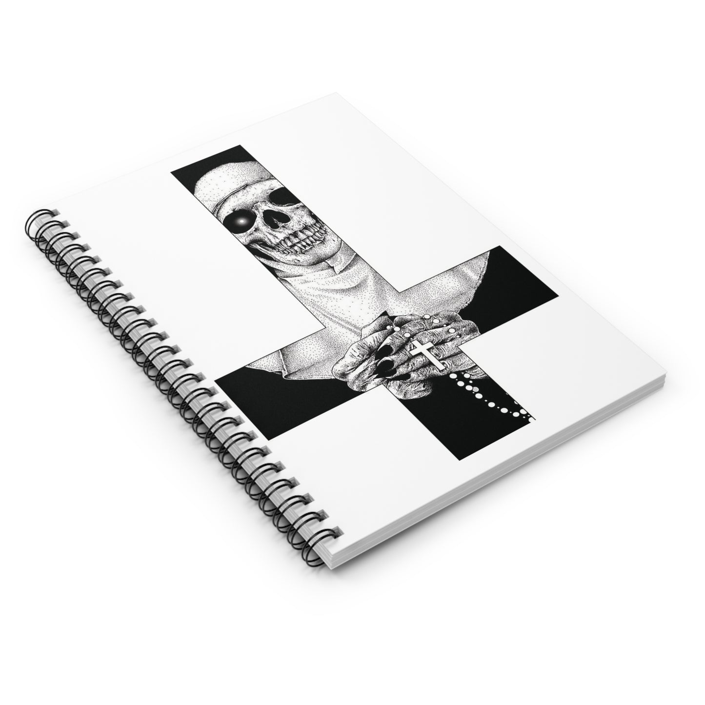 Nun Skull [1st Edition] Spiral Notebook - Ruled Line