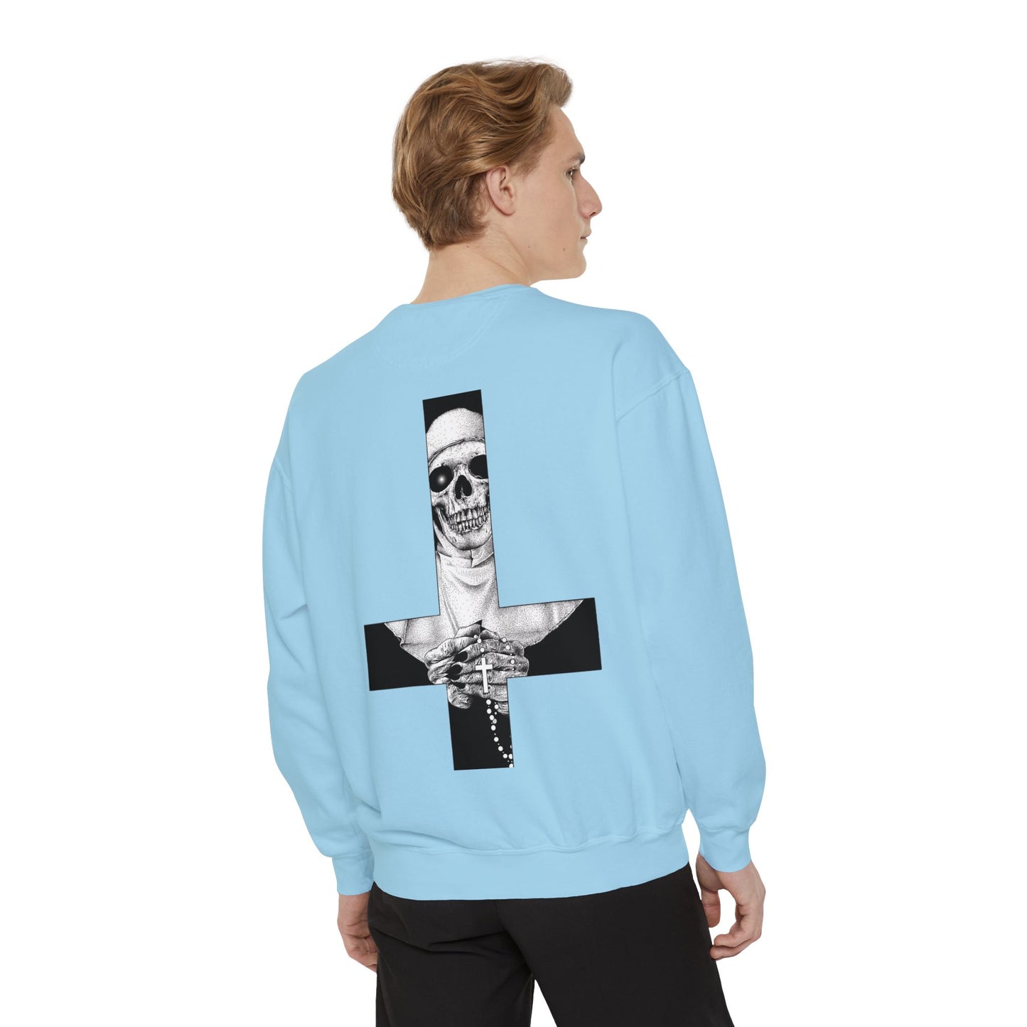 Nun Skull [1st Edition] Unisex Garment-Dyed Sweatshirt