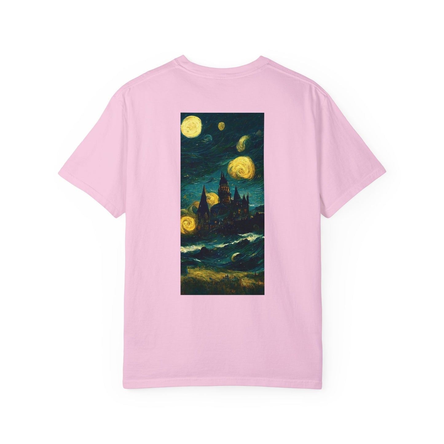 Starry Night Hogwarts Unisex Garment-Dyed T-shirt