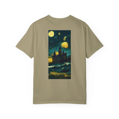 Starry Night Hogwarts Unisex Garment-Dyed T-shirt