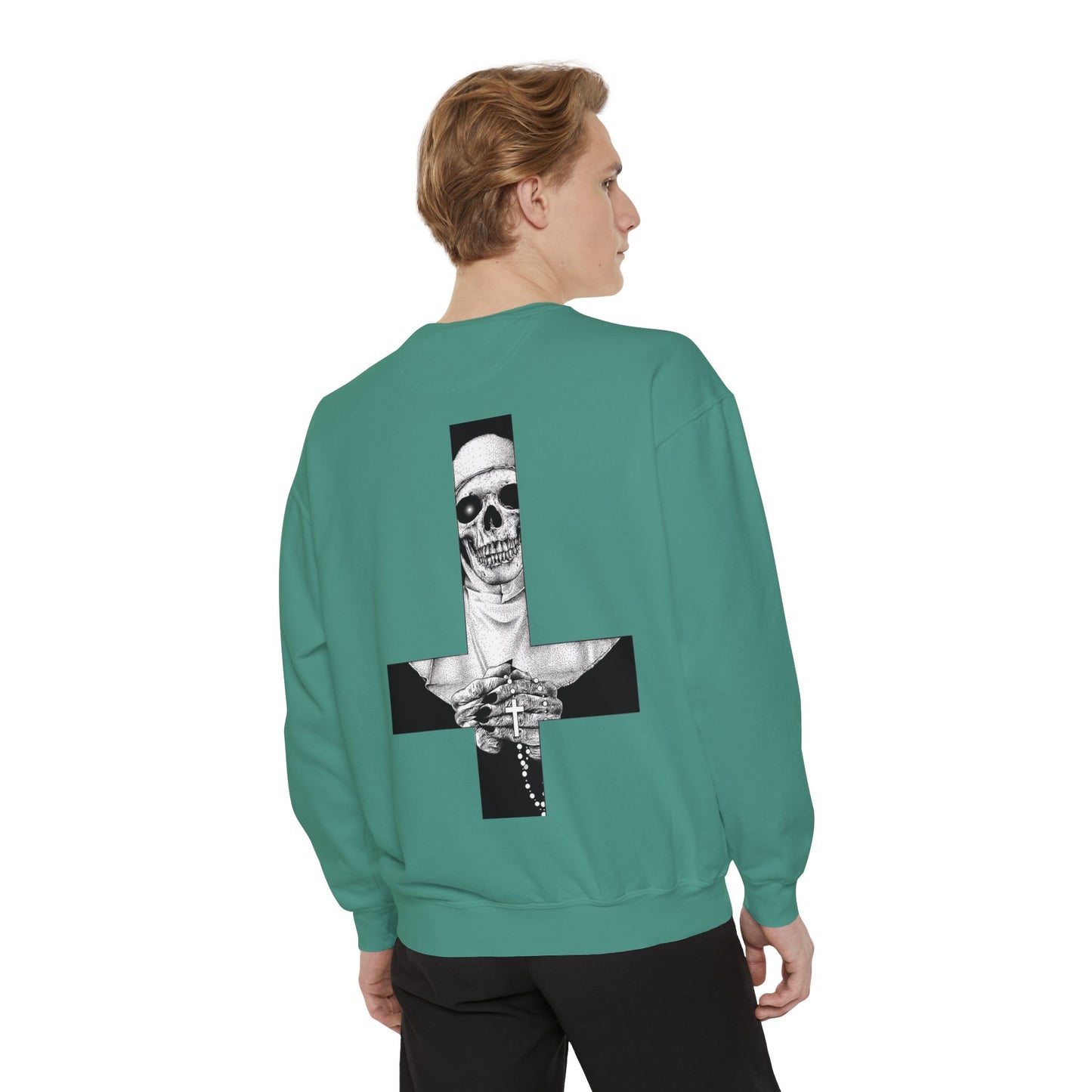 Nun Skull [1st Edition] Unisex Garment-Dyed Sweatshirt