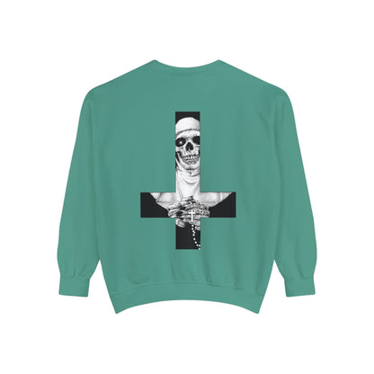 Nun Skull [1st Edition] Unisex Garment-Dyed Sweatshirt