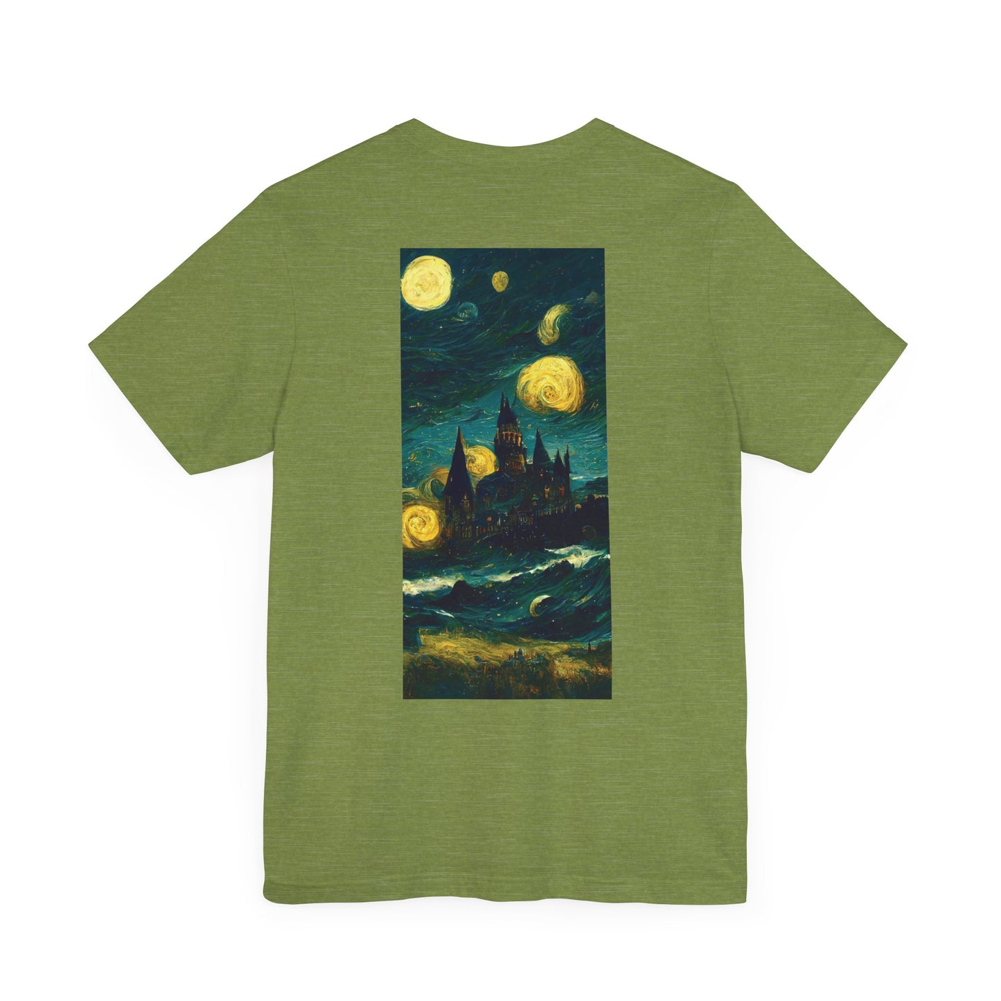 Starry Night Hogwarts Unisex Jersey Short Sleeve Tee