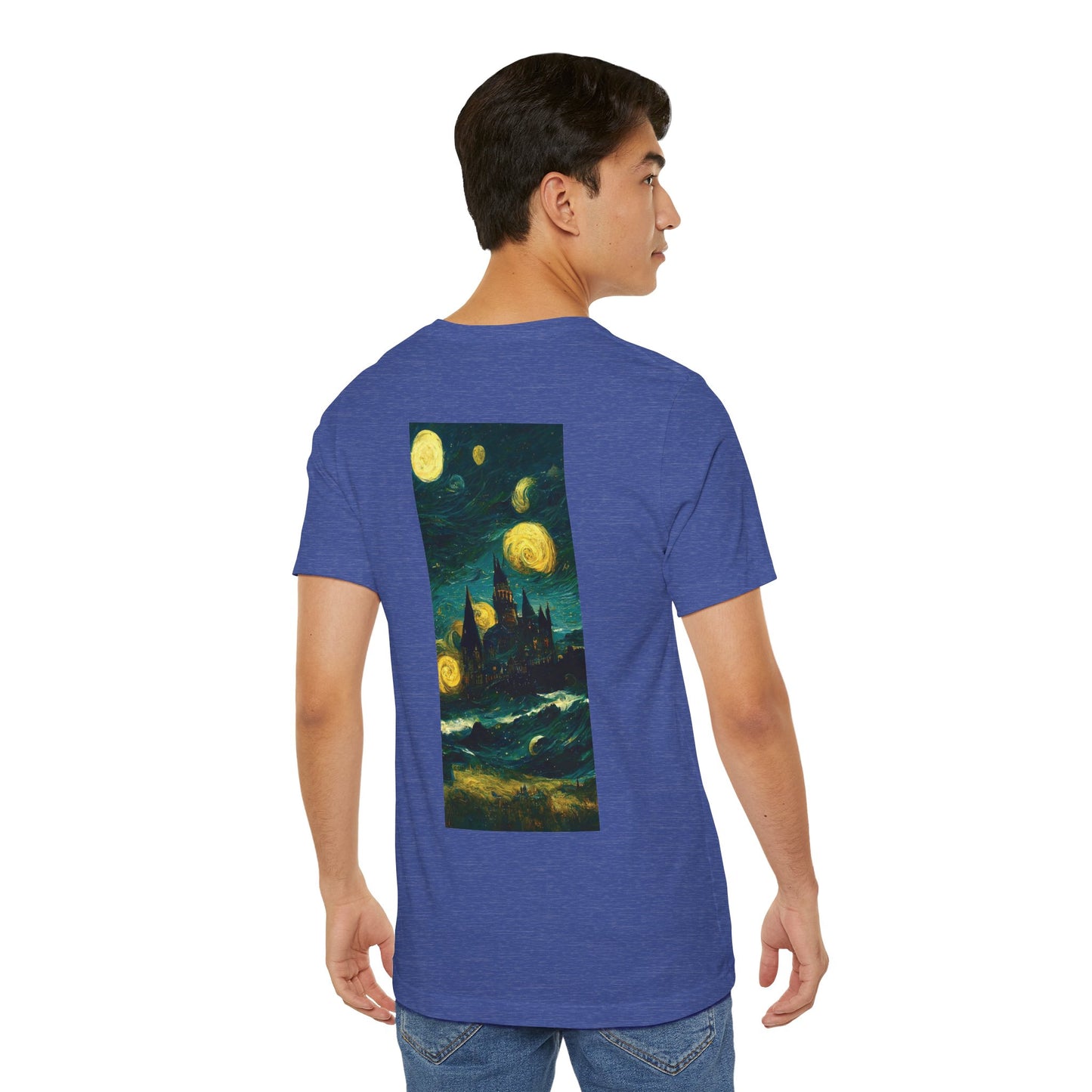 Starry Night Hogwarts Unisex Jersey Short Sleeve Tee