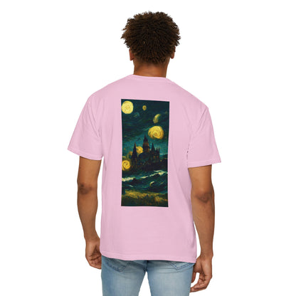 Starry Night Hogwarts Unisex Garment-Dyed T-shirt