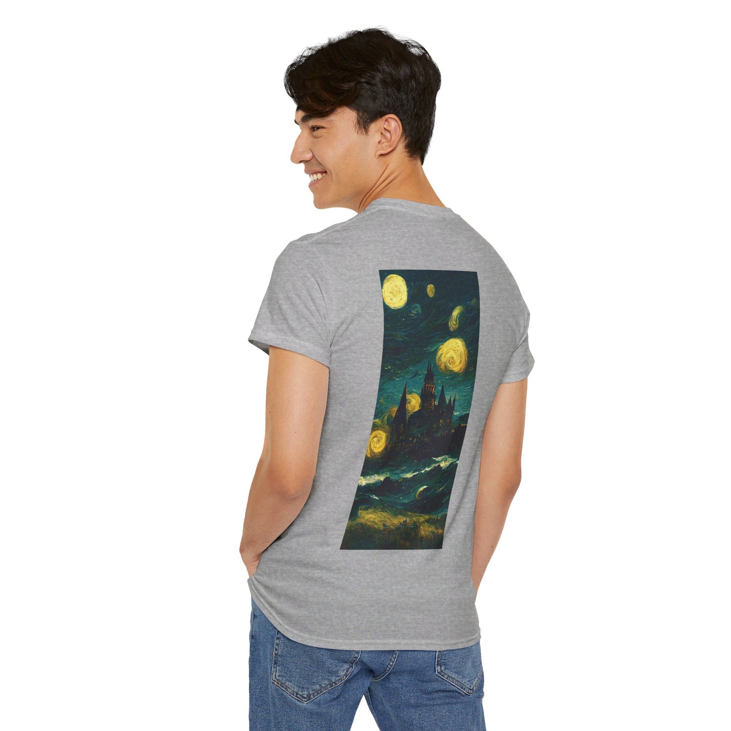 Starry Night Hogwarts Unisex Heavy Cotton Tee