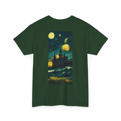 Starry Night Hogwarts Unisex Heavy Cotton Tee