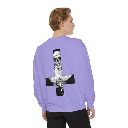 Nun Skull [1st Edition] Unisex Garment-Dyed Sweatshirt