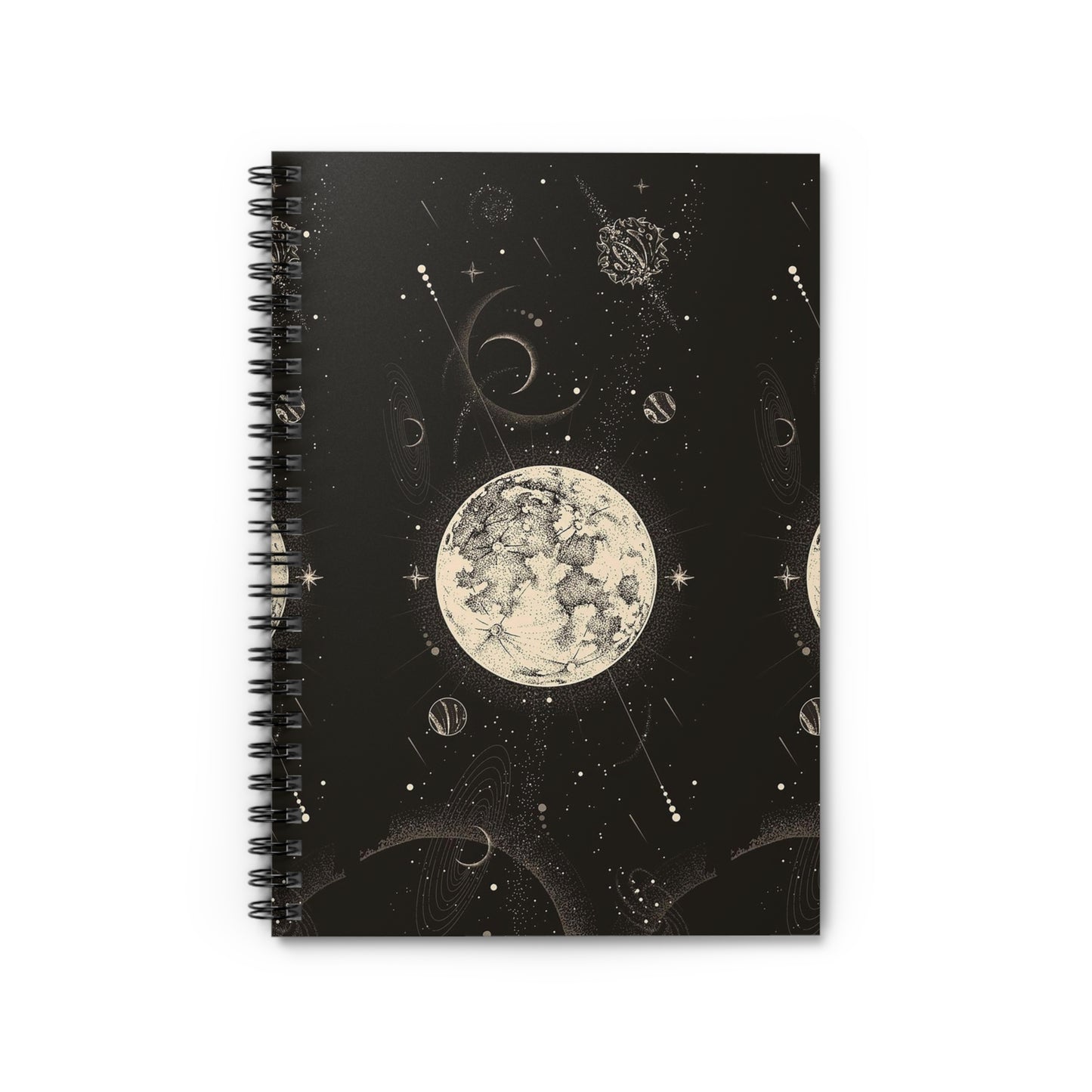 The Moon [1st Edition] Spiral Notebook - Ruled Line