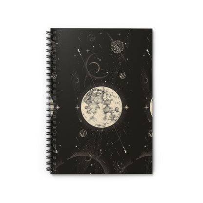 The Moon [1st Edition] Spiral Notebook - Ruled Line