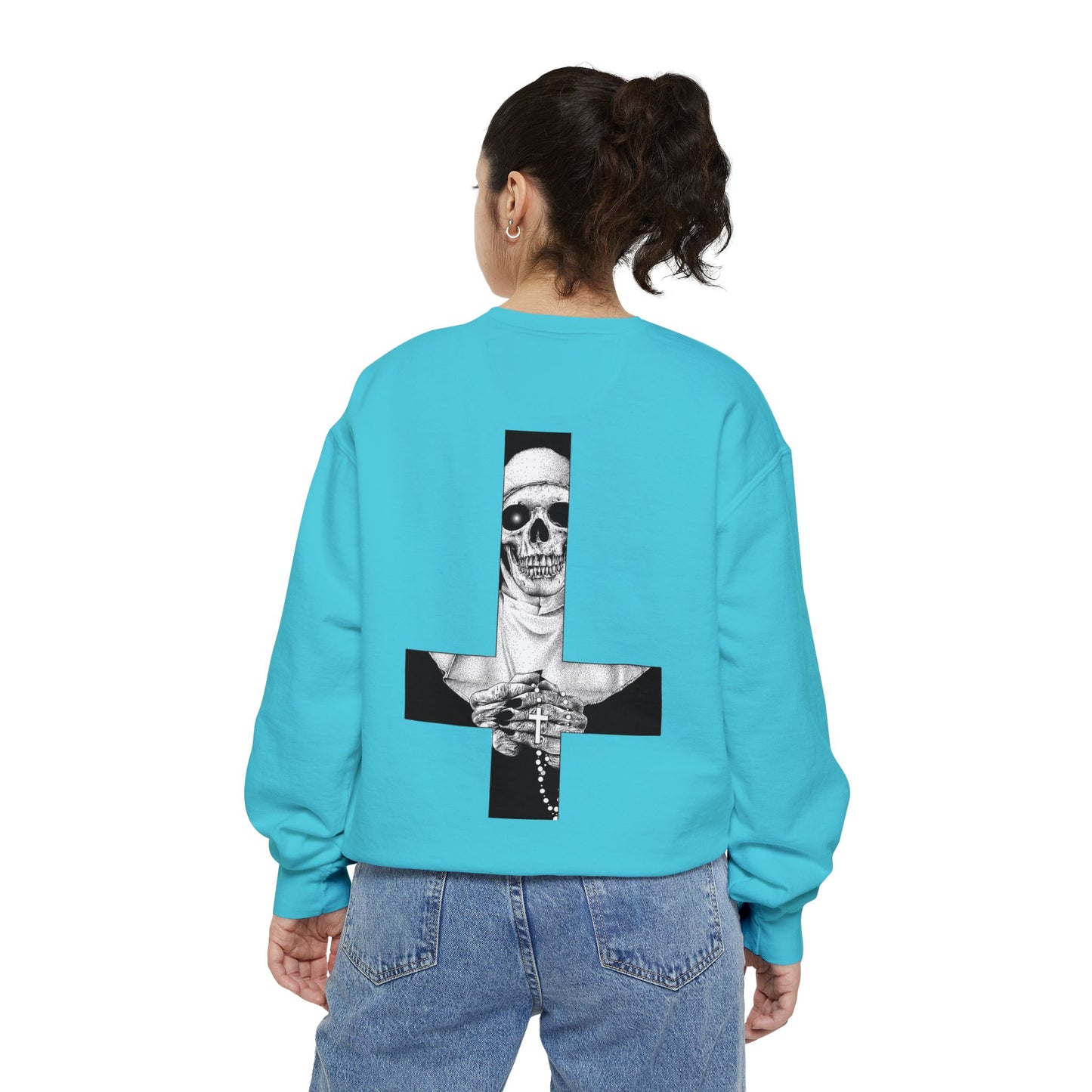 Nun Skull [1st Edition] Unisex Garment-Dyed Sweatshirt