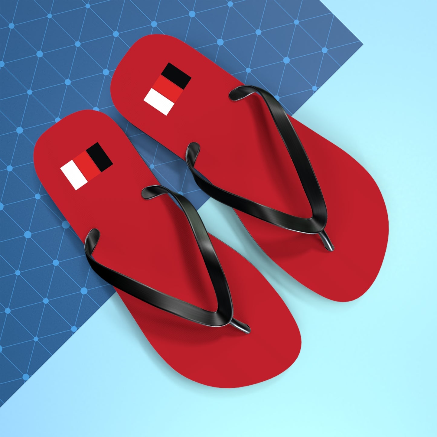 SNOBkill Unisex Flip Flops [Red Edition]