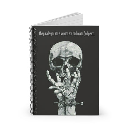 Weapon=Peace Spiral Notebook - Ruled Line