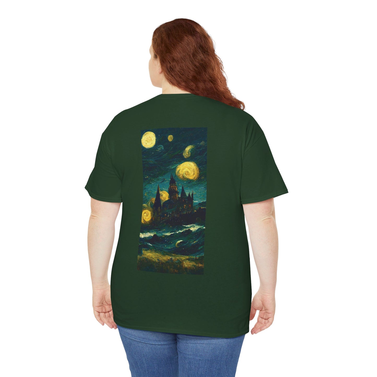 Starry Night Hogwarts Unisex Heavy Cotton Tee