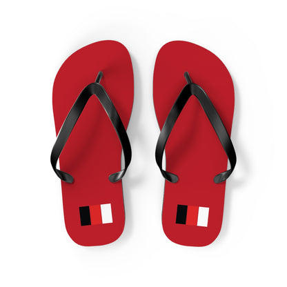 SNOBkill Unisex Flip Flops [Red Edition]