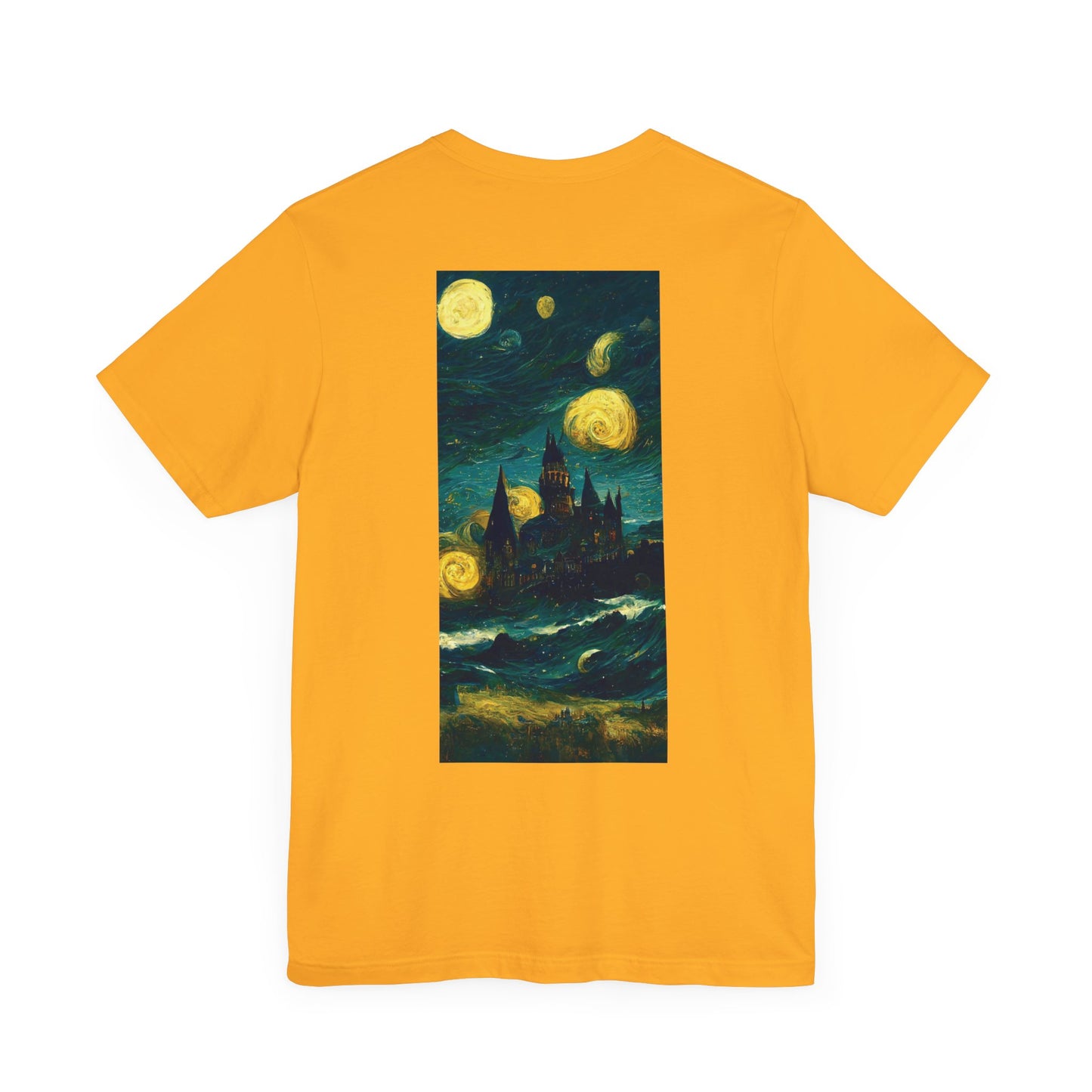 Starry Night Hogwarts Unisex Jersey Short Sleeve Tee