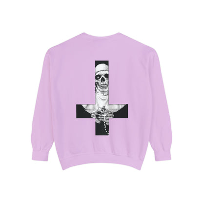 Nun Skull [1st Edition] Unisex Garment-Dyed Sweatshirt