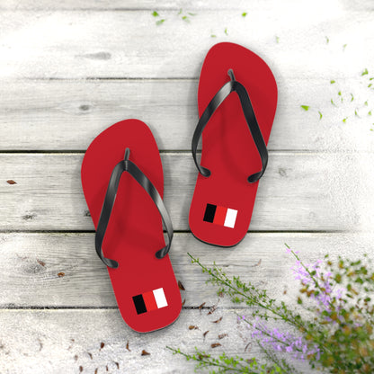 SNOBkill Unisex Flip Flops [Red Edition]