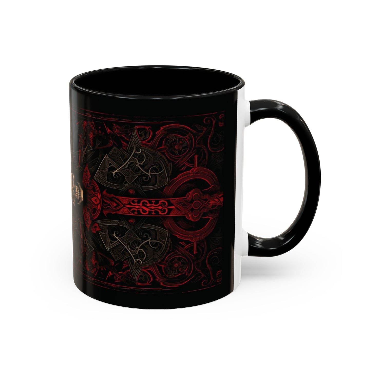 Red Gate Lock Accent Coffee Mug, 11oz