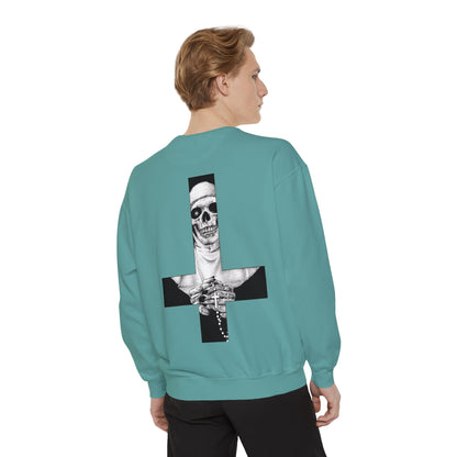 Nun Skull [1st Edition] Unisex Garment-Dyed Sweatshirt