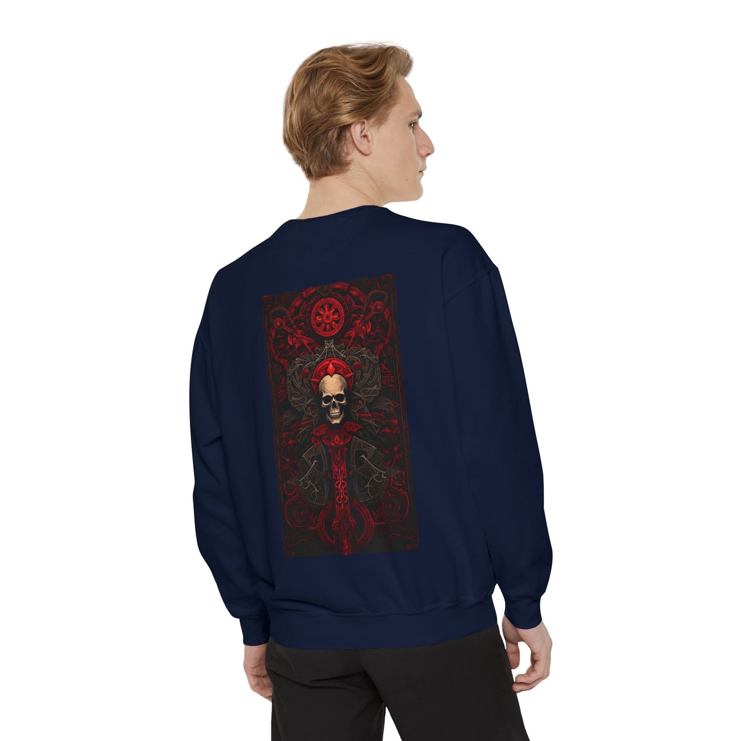 Red Gate Lock Unisex Garment-Dyed Sweatshirt