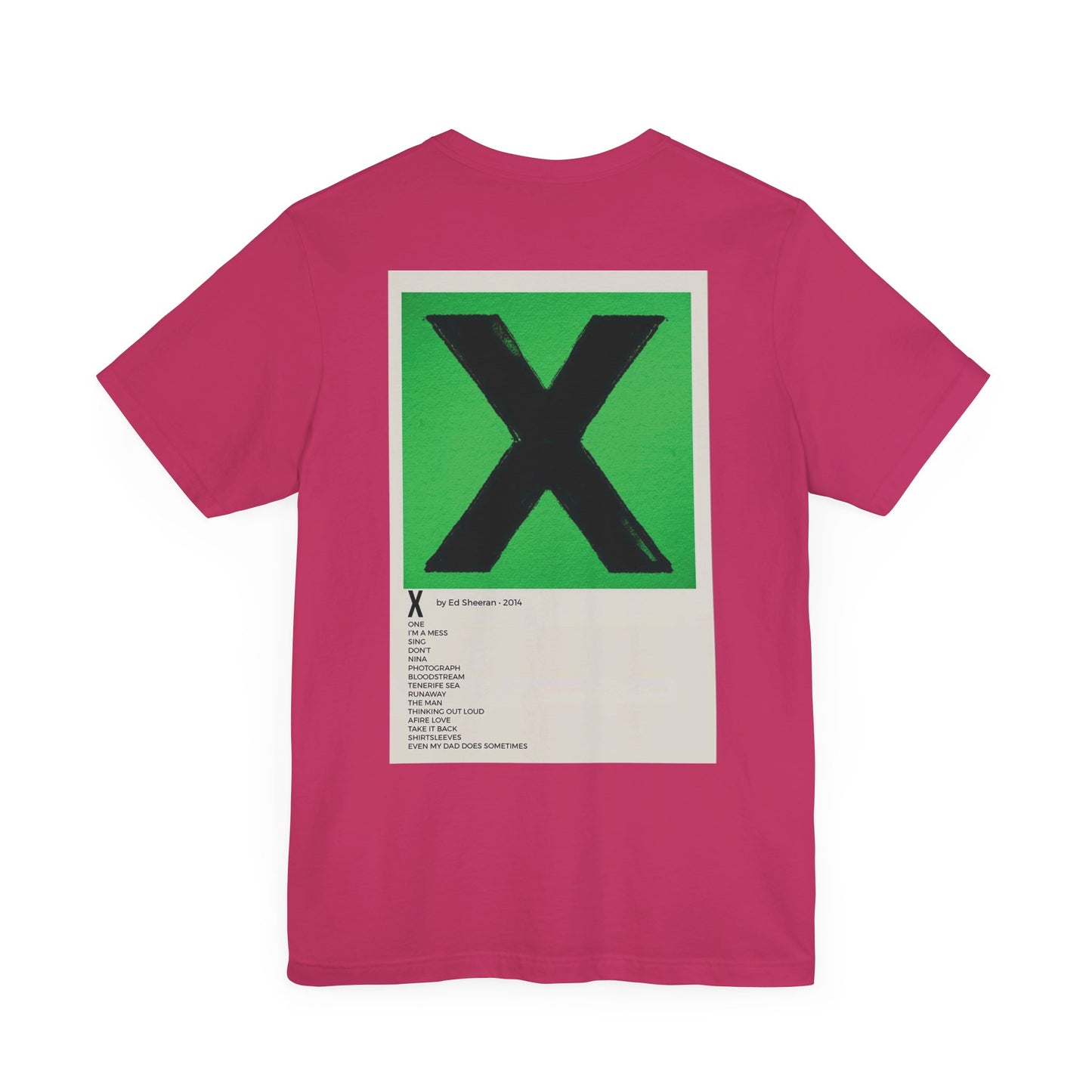 X by Ed Sheeran - 2014 Unisex Jersey Short Sleeve Tee