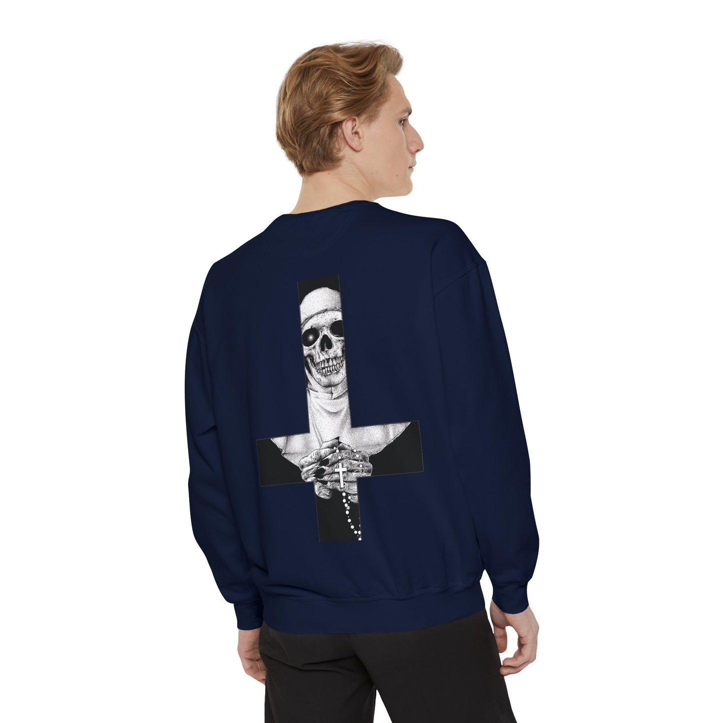 Nun Skull [1st Edition] Unisex Garment-Dyed Sweatshirt