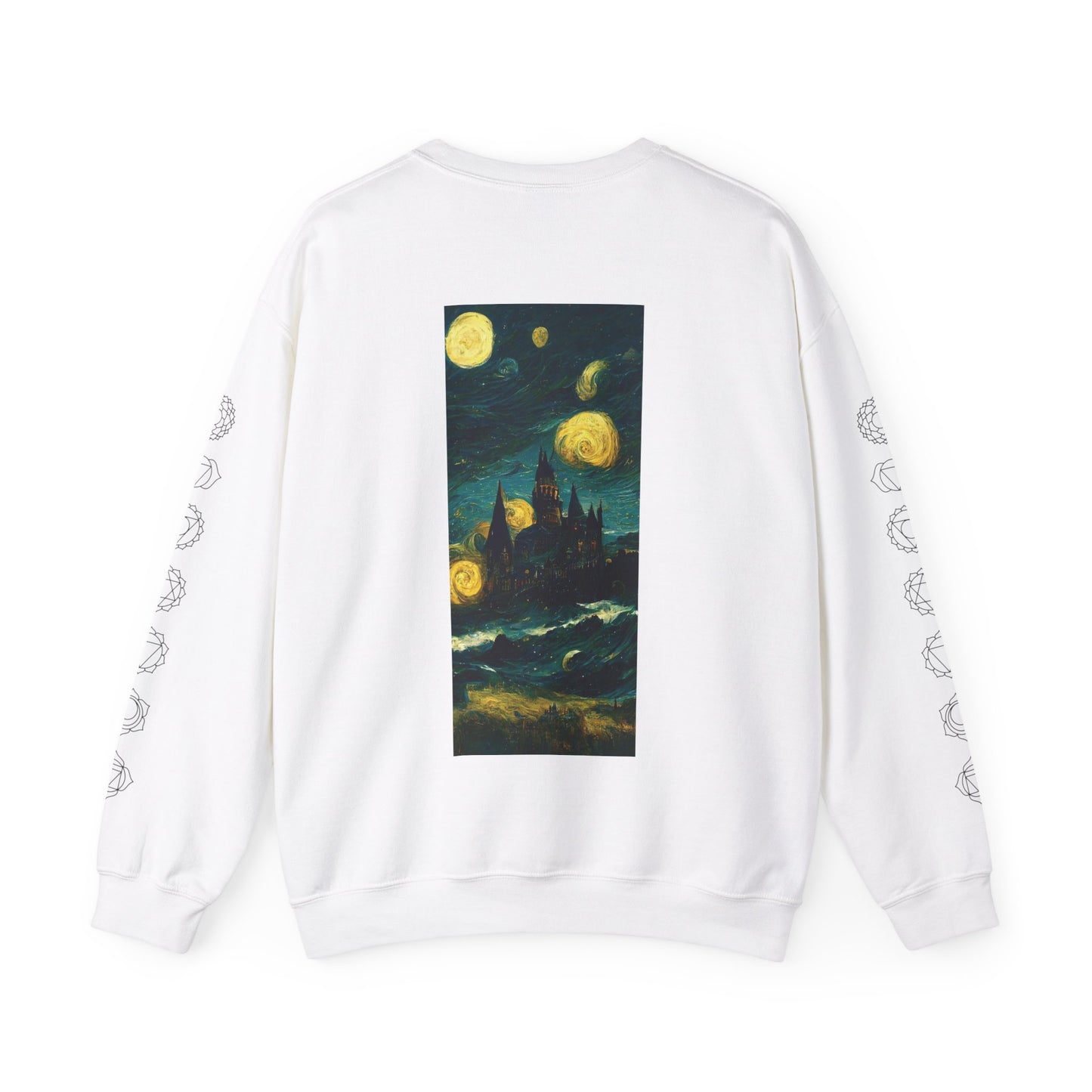 Starry Night Hogwarts Unisex Heavy Blend™ Crewneck Sweatshirt