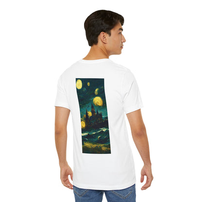 Starry Night Hogwarts Unisex Jersey Short Sleeve Tee