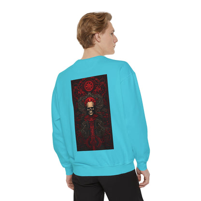 Red Gate Lock Unisex Garment-Dyed Sweatshirt