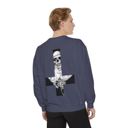 Nun Skull [1st Edition] Unisex Garment-Dyed Sweatshirt