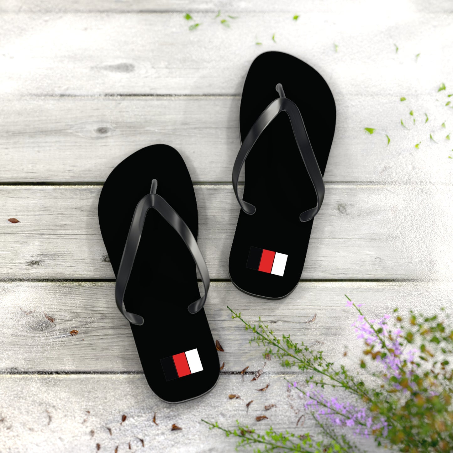 SNOBkill Unisex Flip Flops [Black Edition]